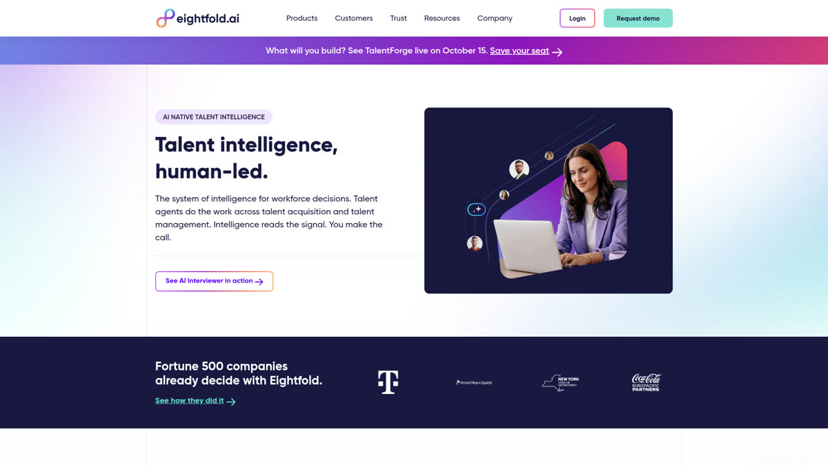 Eightfold homepage